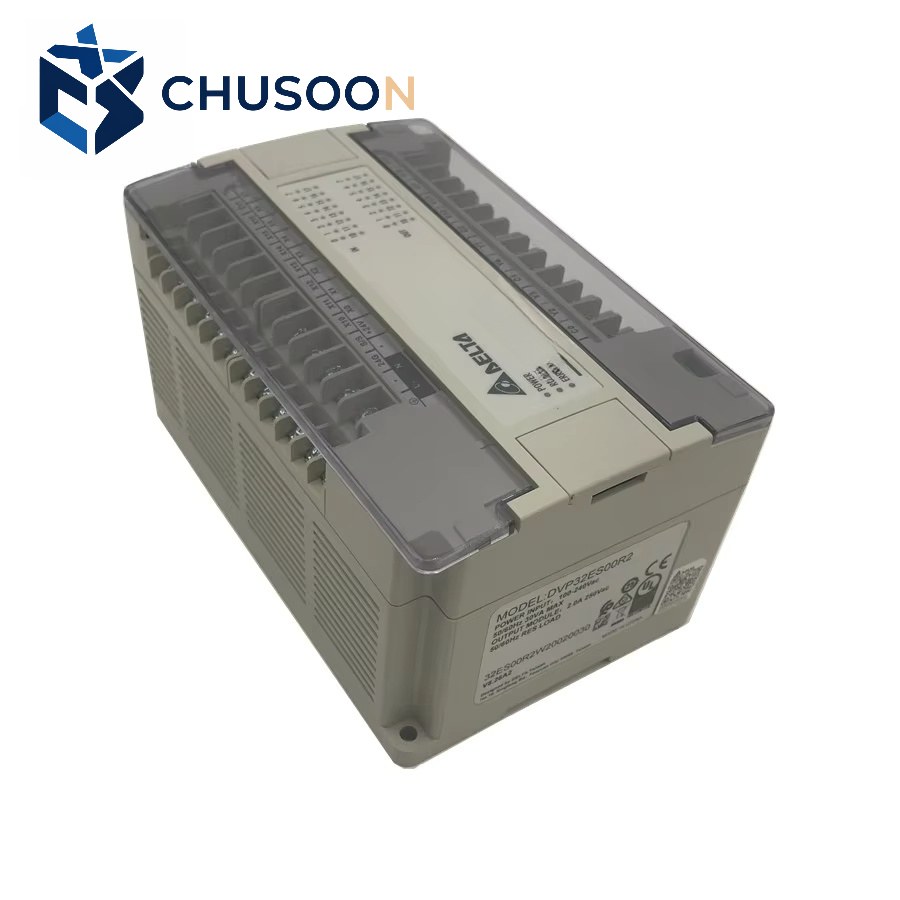 Original Delta DVP32ES00R2 DVP-ES Series PLC CPU Module 32-Point 16DI 16DO Relay Output AC Power Programmable Controller