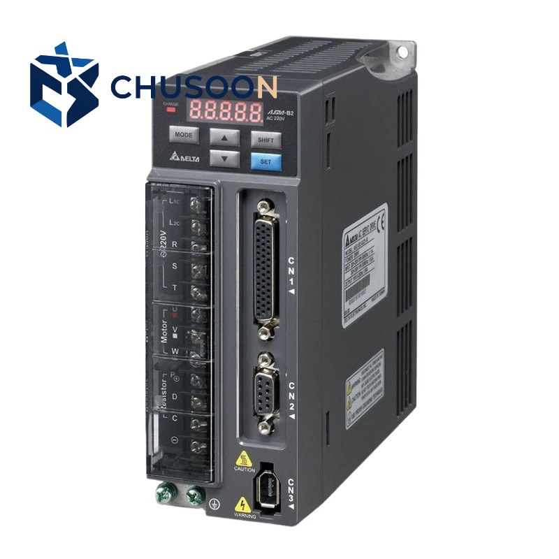 Original Delta ASD-B2-0221-B ASDA-B2 Series AC Servo Drive 200W 220V 1-Phase Built-in Keypad Industrial Servo Drive
