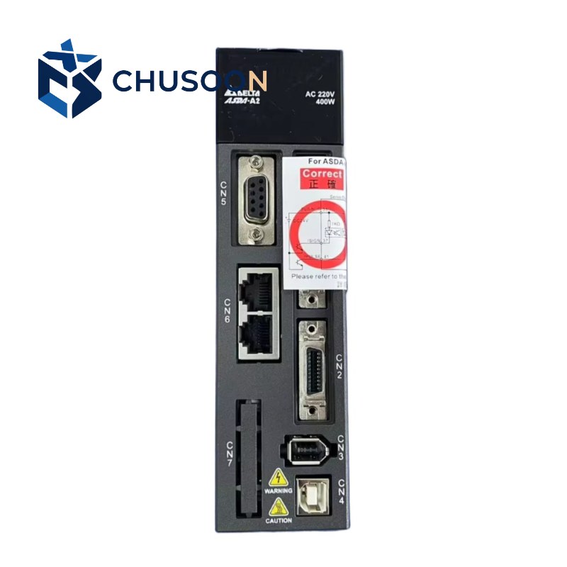 Original Delta ASD-A2-0421-M ASDA-A2 Series AC Servo Drive 400W 220V 1-Phase 2.6A Built-in Keypad Industrial Servo Drive