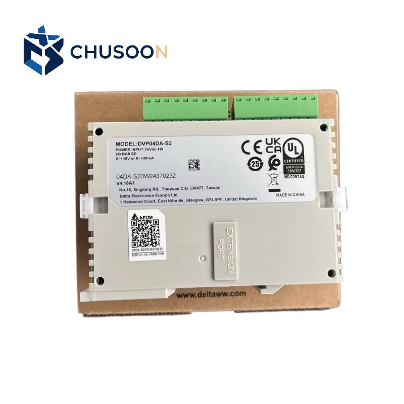 New Original Delta DVP04DA-S2 DVP-S Series Analog Output Module 4-Channel 12-Bit Industrial Analog Module