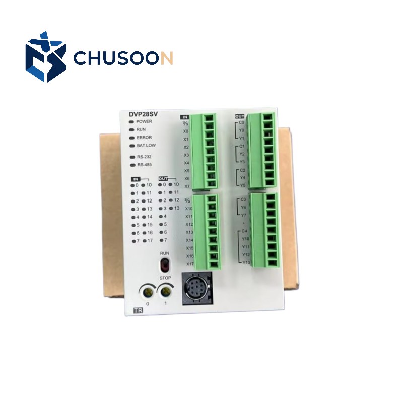 Original Delta DVP28SV11T2 DVP-SV2 Series PLC CPU Module 28-Point 16DI 12DO Transistor Output 24VDC Industrial PLC CPU Module