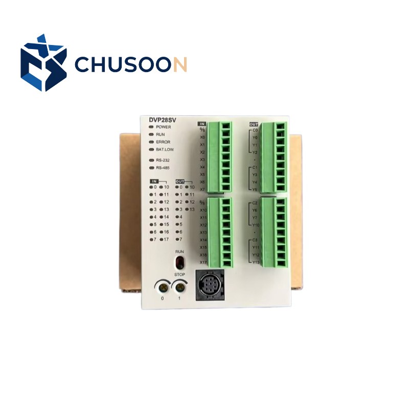 Original Delta DVP28SV11R2 DVP-SV2 Series PLC CPU Module 28-Point 16DI 12DO Relay Output 24VDC Industrial PLC CPU Module