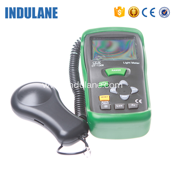 CEM DT-1308 Deluxe 400K Lux Digital 4-digit LCD Light Meter Lux-fc foot-candle Luxmeter